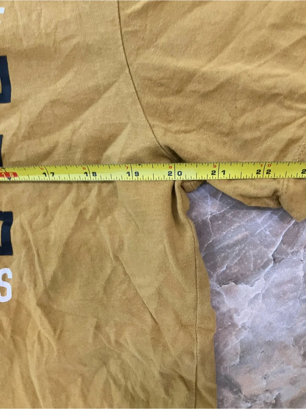 True Religion Graphic T-Shirt Mens XL Mustard True Religion graphic